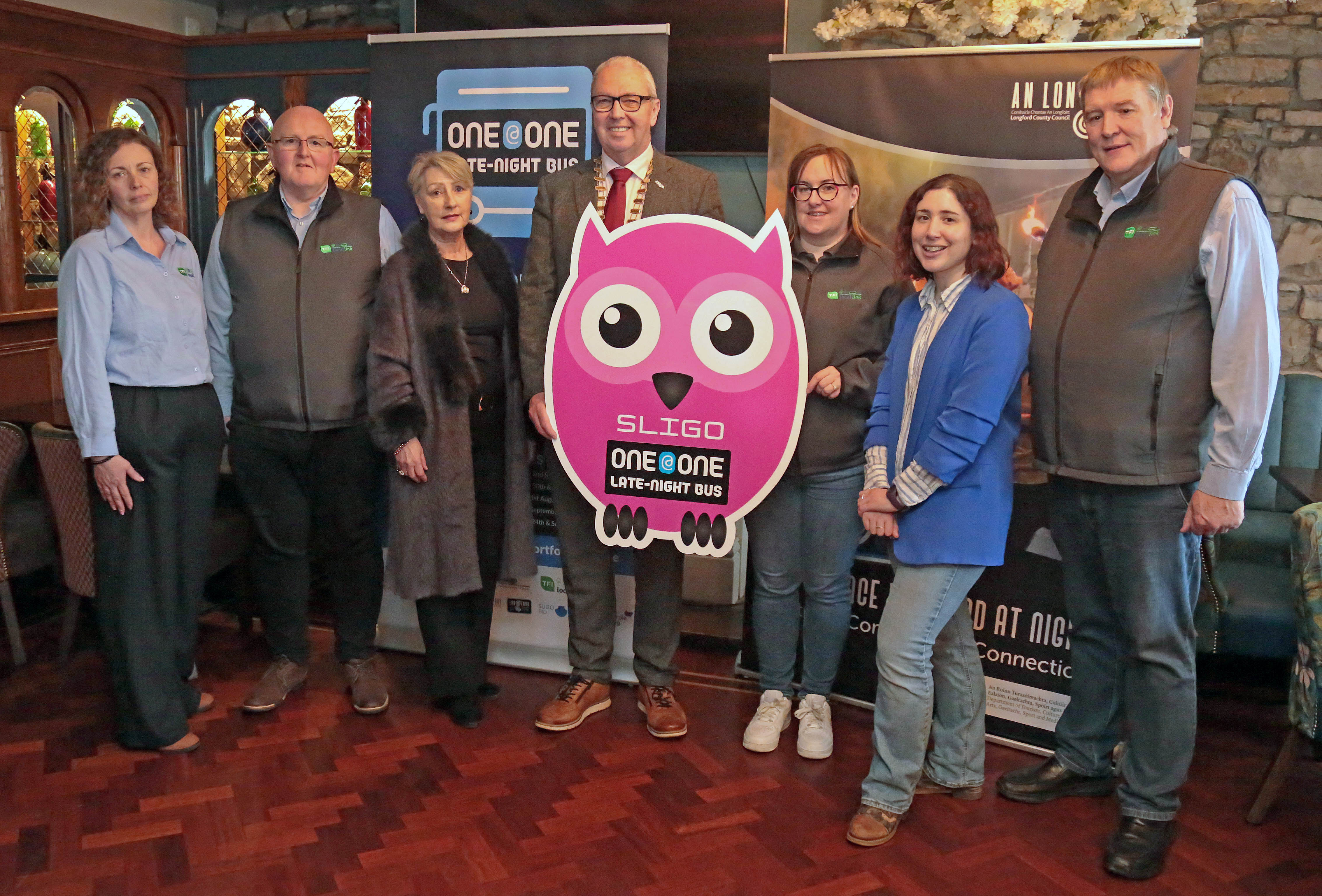 Minister Patrick O&rsquo;Donovan announces &lsquo;The One @ One&rsquo; - a Night-Time Economy Late-Night Pilot Bus Service in Sligo, Buncrana and Longford 
